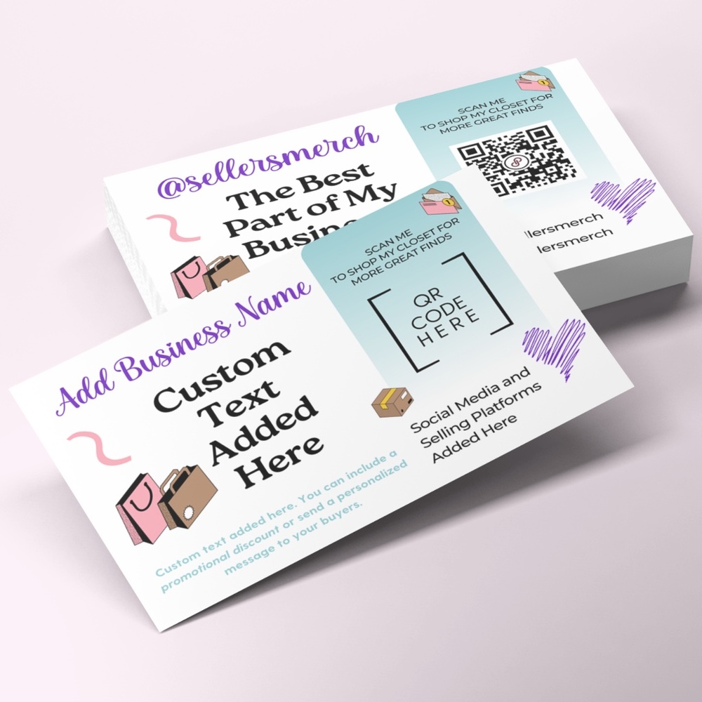 Poshmark Seller Promo Cards